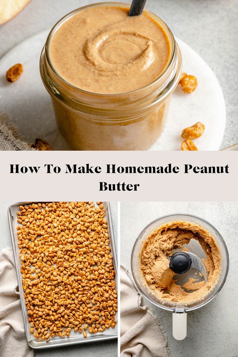 Peanut Butter Recipes Easy, All The Healthy Things, Healthiest Nut Butter, Nut Butter Recipes, Homemade Pantry, Homemade Peanut Butter, Healthy Peanut Butter, Peanut Butter Recipes, Butter Recipe