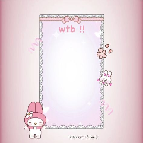 My Melody Template, Otw Template Kpop, Wtt Template, Photocard Template, Photo Card Template, My Melody, Cute Icons, Artist At Work, Traditional Art