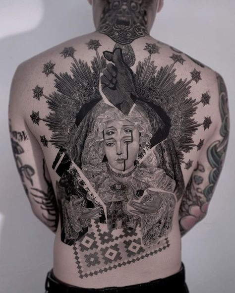 Cool Mens Tattoos, Cultural Tattoos, Mens Tattoos, Full Hand Tattoo, Backpiece Tattoo, Magnolia Tattoo, Blackout Tattoo, Aries Tattoo, Chest Piece Tattoos