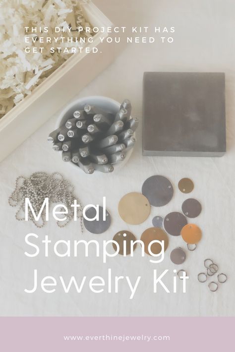 Metal Stamping Jewelry, Teenage Birthday Gifts, Metal Stamping Kit, Stamping Jewelry, Stamp Jewelry, Teenage Birthday, Jewelry Stamping, Last Minute Birthday Gifts, Jewelry Kit