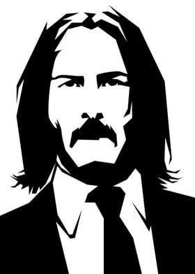 John Wick Drawing, John Wick Art, Face Stencils, Pop Art Drawing, Pencil Sketch Images, Black And White Art Drawing, Digital Art Beginner, Silhouette Stencil, Black And White Style