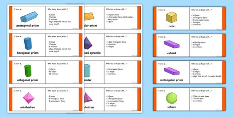 3D Shape Properties Loop Cards - 2d shape, 3d, shape, properties, loop cards, loop, cards, activity, maths, mathematics 2d Geometric Shapes, Shapes Drawing, Geometric Shapes Drawing, 2nd Grade Math Worksheets, Primary Resources, 2d Shapes, 3d Shapes, 3d Shape, Numeracy