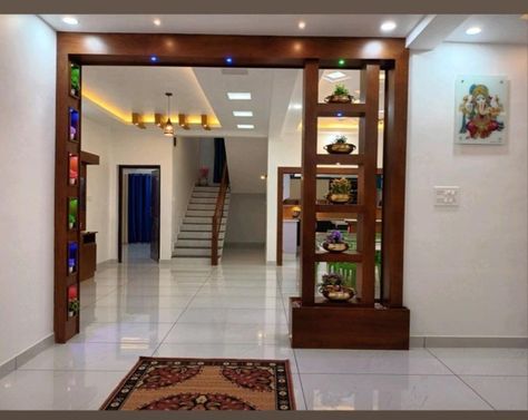 Latest Arch Designs For Hall, Puja Room Design Indian Modern, Puja Room Design, Puja Room Design Indian, Room Design Indian, Modern Iron Gate Designs, Hall Partition, Arch Designs For Hall, Partition Designs