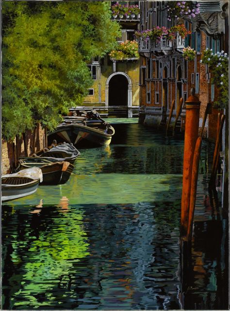 Venice Painting, Oil Painting Pictures, Pictures To Paint, Venice Italy, Places Around The World, Naples, Beautiful Landscapes, Trip Planning, Fine Art America