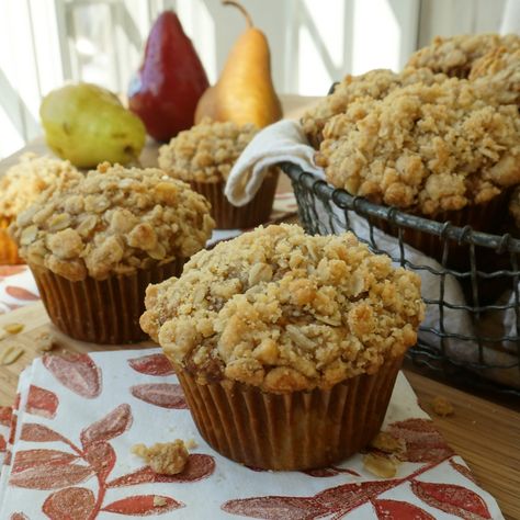 Pumpkin Pear Muffins Pumpkin Pear Muffins, Pear Oatmeal Muffins, Pear Oat Muffins, Pear Cinnamon Muffins, Almond Flour Pear Muffins, Spiced Muffins, Pear Muffins, Pumpkin Cravings, Spice Muffins