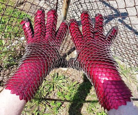 Scalemail Armor, Dragon Scale Armor, Scale Maille, Scale Mail, Bronze Dragon, Costume Gloves, Hand Palm, Shoulder Armor, Hand Gloves