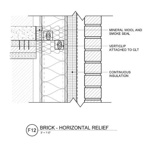 Free Mass Timber Connection & Assembly Details Brick Wall Detail, Wall Section Detail, Mass Timber, Timber Walls, Wood Building, Timber Panelling, Timber Beams, Brick And Wood, Wood Structure