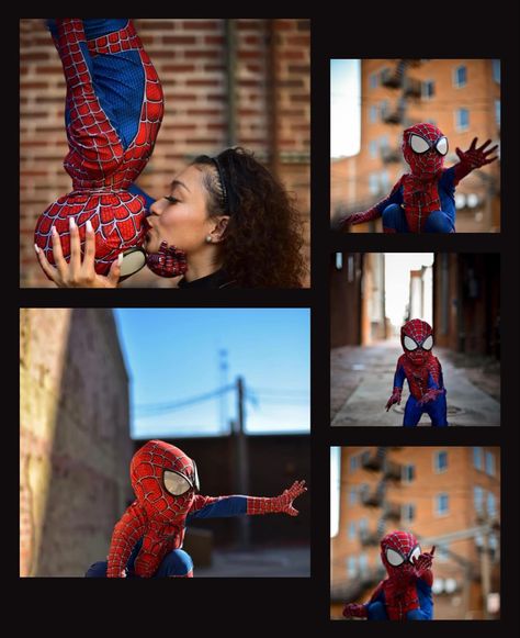 Superhero Family Photoshoot, Spidey Photoshoot, Superhero Photoshoot, Birthday Photoshoot Ideas Boys, Spiderman Theme Party, Spidey Birthday, Spiderman Birthday Party Decorations, Marvel Birthday Party, Spiderman Theme