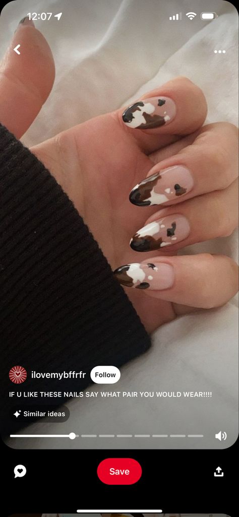 Western - cowprint School Nails, Cow Print, Nails Inspiration, Nail Ideas, Nail Inspo, Nails, Beauty