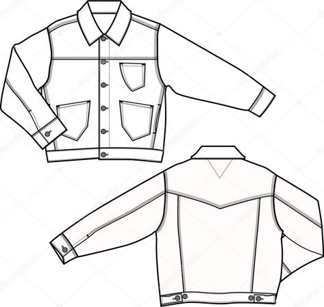 Jacket Technical Drawing, Flat Drawings, Technical Drawings, Mens Designer Fashion, Technical Drawing, Inspired Fashion, Line Jackets, Pattern Drawing, Fashion Sketches