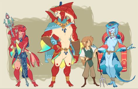 Princess Ruto, Loz Art, Height Comparison, Ancient Fish, Zelda Breath Of The Wild, Zelda Art, Legend Of Zelda Breath, Zelda Breath, Breath Of The Wild