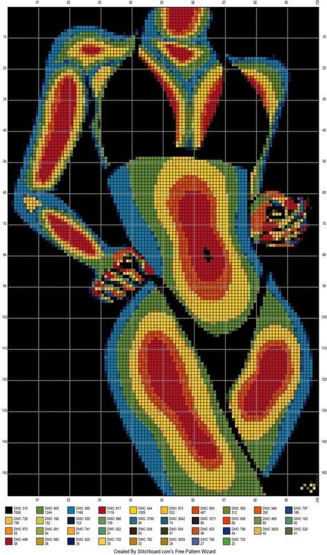 Graphghans Crochet Patterns, Body Pixel Art, Large Pixel Art, Trippy Pixel Art, Big Pixel Art, Tapestry Drawing, Crochet Grid Patterns, Crochet Grid, Grid Patterns