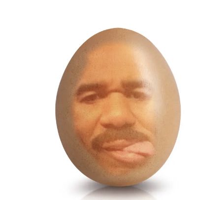 Egg Head, Steve Harvey Reaction Pic, Brown Eyes Aesthetic, Steve Harvey Memes Face, Drake Zesty Memes, Imessage Sticker, Goofy Ahh Memes, Nigerian Memes, Yo Momma