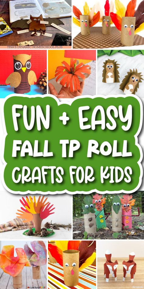 17 Fun Fall Toilet Paper Roll Crafts For Kids Fall Toilet Paper Roll Crafts, Fun Fall Activities For Kids, Leaves Crafts, Paper Roll Crafts For Kids, Toilet Paper Roll Diy, Paper Cup Crafts, Ideas For Autumn, Recycled Crafts Kids, Fox Crafts