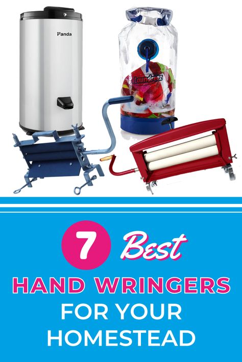 Whether you live on a homestead, are going camping, or just have arthritic hands, these 7 best hand wringers for clothes will make doing laundry without technology a breeze. Diy Clothes Wringer, Clothes Wringer, Arthritic Hands, Dream Laundry Room, Going Camping, Doing Laundry, Video Ideas, Go Camping, Diy Storage