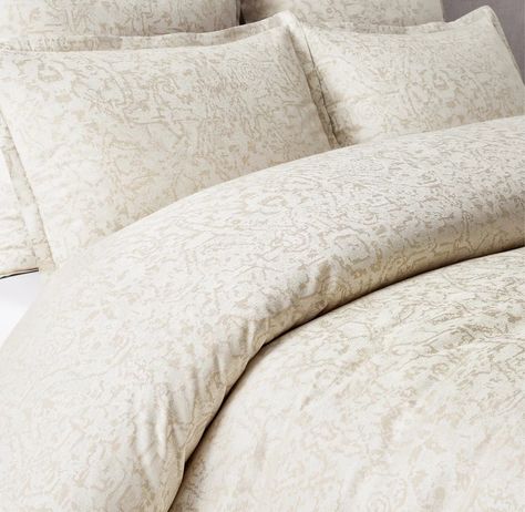 Italian Oushak Jacquard Sateen Bedding Collection | RH Modern French Bedroom, Medallion Bedding, French Bedroom, Home Design Decor, Welcome To The World, Restoration Hardware, Bedding Collections, Duvet Cover, Luxury Homes