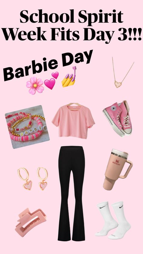 #school #spiritweek #barbie #outfitinspo #outfits #day3 Barbie Day, School Spirit Week, Spirit Week Outfits, Week Outfits, Barbie Outfits, Spirit Week, School Spirit, Barbie Clothes, Your Aesthetic