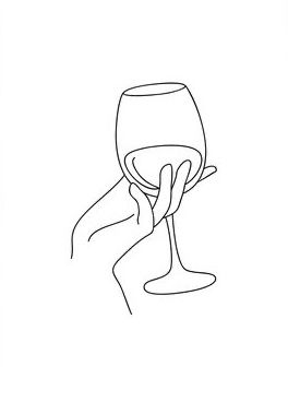 Wine Tattoo, Diy Baby Room Decor, Wine Logo, Line Art Design, Outline Art, Illustration Fashion Design, Diy Canvas Art Painting, Hand Art, Minimal Tattoo