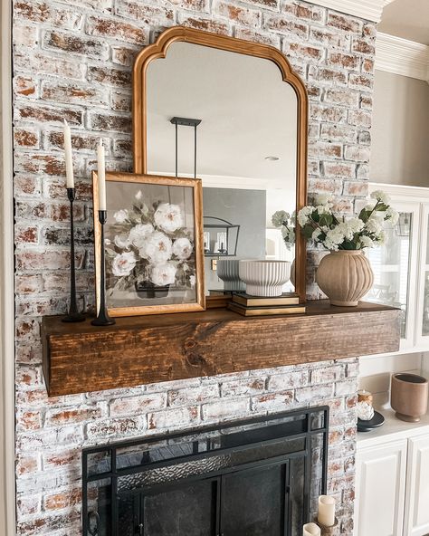 Sunday stills! Comment SHOP for links! 🔗✨ Some dining room stills to take in all the details! Love being able to zoom in on stills for all the details and inspiration! 🤍 Let me know if you have any questions- wall color, fireplace details, links, ect.! Follow @life.on.chatham.lane for more neutral decor and affordable finds! TO SHOP THIS POST: ✨Comment SHOP for a direct link to be sent to your DMs ✨Click on the link in my bio “Shop my home and favs” ✨✨Direct link to shop (Facebook ... Average Homes, Mirror Over Fireplace, Fireplace Styling, Rustic Bathroom Mirrors, Target Decor, Mantle Mirror, Brand New Home, Fireplace Mantle Decor, Walmart Home