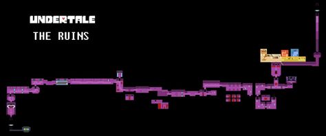 Undertale Complete Map - The Ruins by HigurashiKarly Undertale Ruins Background, Undertale Map, Caretaker Of The Ruins, Undertale Sprites, Sans And Toriel, Create A Map, The Catacombs, Ur Mom, Minecraft Building