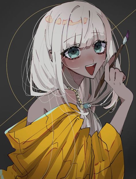 By ru-pe (gstm 0915) on Danbooru Angie Yonaga Fanart, Angie Danganronpa, Angie Yonaga, Danganronpa, Anime, Blue