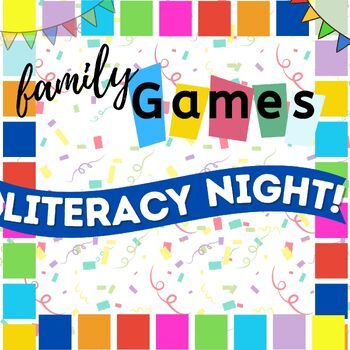 An all-inclusive Family Games Literacy Night "Make and Take" with activities,  games, and more! Everything you could possibly need to get startedis included to help you make an unforgettable night of fun and reading for your school community.Perfect for librarians, reading specialists, teachers, principals - anyone you might know who might plan a literacy night for a school setting.Included: Planning pages Ideas for stations, activities, snacks, etc. BookmarksParent brochures Volunteer Badges An Family Night At School Activities, Literacy Night Themes Ideas, Literacy Night Activities Preschool, Reading Under The Stars Literacy Night, Title 1 Parent Night Ideas, Fall Literacy Night Activities, Literacy Night Games Elementary, Middle School Literacy Night, Winter Literacy Night