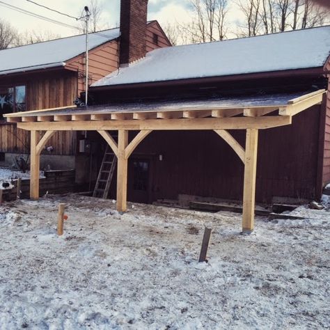 Dear Benchcrafted,  Last winter I purchased your "bench makers" package and built myself a split top Roubo. The plans you provided were e... Carport Off Side Of Garage, Lean To Off Back Of Garage, Lean To Awning, Garage Lean To Ideas, Garage Lean To, Wood Shed Lean To, Shed Off Garage, Lean Too Ideas, Lean To On Garage