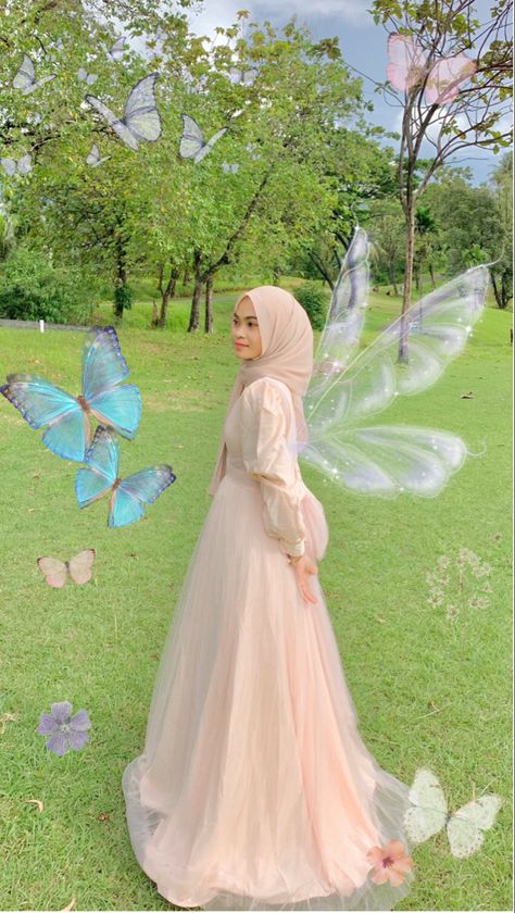 Dress Princess Hijab, Birthday Dress Hijab, Dress Birthday Party Hijab, Hijabi Birthday Outfit, Gaun Dress, Outfits Muslim, Kebaya Modern Dress, Muslimah Outfit, Modest Fashion Hijab