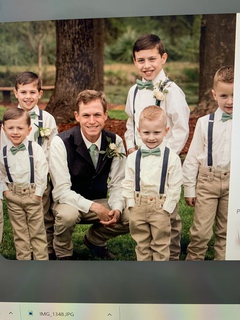 Jr Groomsmen Outfit, Ring Bear Outfit, Ring Boy Outfits, Brown Bridesmaids, Wedding Ring Bearer Outfit, Tan Outfit, Wedding Outfit For Boys, Junior Groomsmen, Ring Bearer Flower Girl