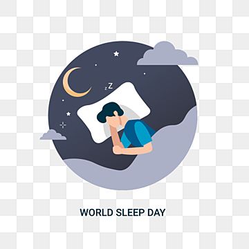 Sleeping Illustration, Sleep Graphic, Poster Moodboard, Bed Illustration, World Sleep Day, Sleep Aesthetic, Cloud Bed, Foto Editing, World Png