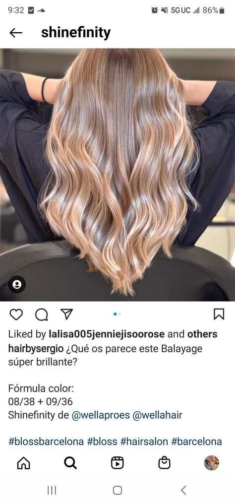 Strawberry Ash Blonde Hair, Wella Formulas Blondes, Wella Blonde Hair Color Shades, Wella Blonde Formula, Wella Blonde Toner, Wella Shinefinity Formulas, Wella Color Formulas, Wella Color Formulas Blondes, Medium Champagne Hair Color