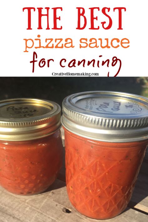 Pizza Sauce Canning Recipe, Canning Pizza Sauce, The Best Pizza Sauce, Best Pizza Sauce, Pizza Sauce Easy, Canning Tomatoes Recipes, Pressure Canning Recipes, Home Canning Recipes, Canning Food Preservation