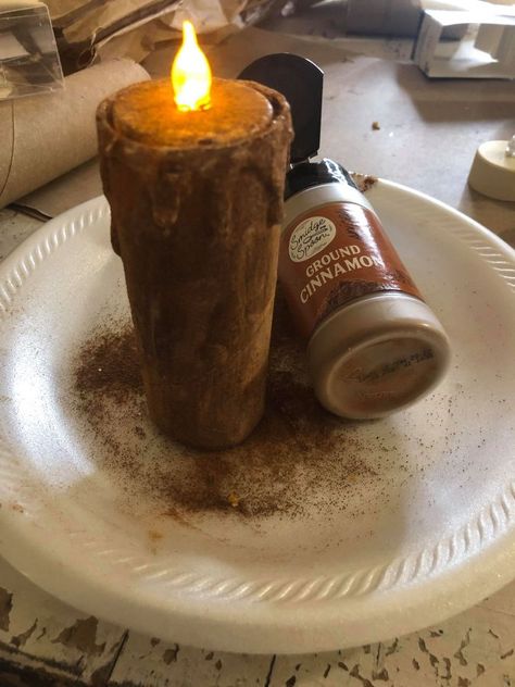 Paper Towel Roll Candles, Toilet Paper Candles, Candle Hack, Rolled Candles, The Shabby Tree, Primitive Candles, Country Candle, Paper Candle, Candle Tart