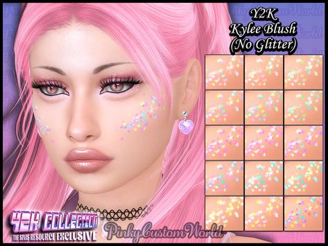 Glitter Freckles, Glitter Makeup, Social Media Site, The Sims Resource, Sims Resource, Featured Artist, The Sims, Highlighter, Sims 4