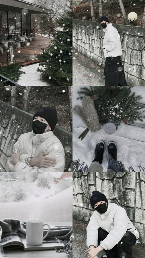 Skz Winter Aesthetic, Snowy Wallpaper Aesthetic, Winter Asthetics Photos, Stray Kids Winter, Aesthetic Wallpaper Winter, I N Aesthetic, Lock Screen Photo, Lockscreen Themes, Wallpaper Stray Kids