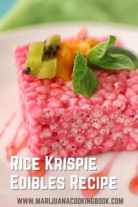 Edible Candy Recipes, Edible Rice Krispie Treats, Infused Rice Crispy Treats, Infused Edible Ideas, Infused Edible Treats, Edibles With Cannabutter, Cannibus Edibles Recipes, Edible Recipes Cannaoil, Cannabutter Recipes Treats