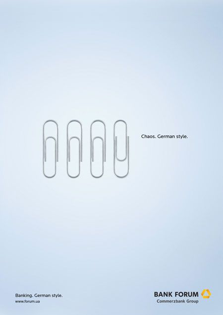 i don't get the connection to the bank. Clever Ads, Banks Ads, Ogilvy Mather, Clever Advertising, German Style, 광고 디자인, Publicidad Creativa, Great Ads, Minimal Prints