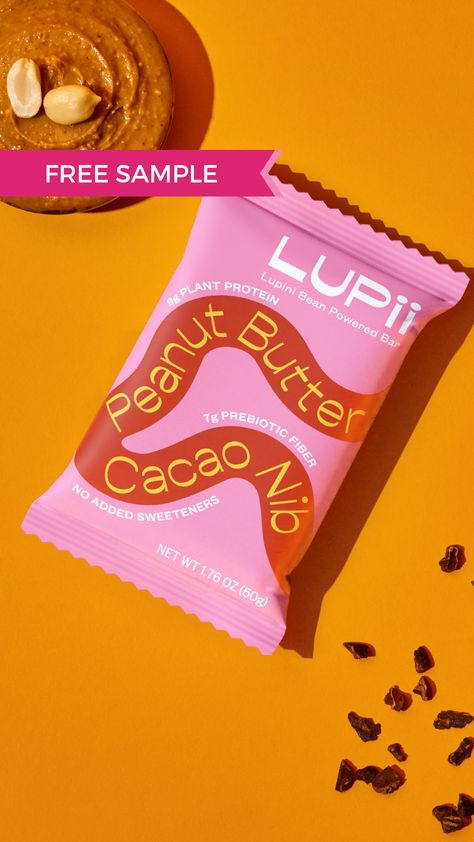 New Plant-Based Protein Bars! ✨ Why we love Lupii: 💚 Made with lupini beans - hello high protein! 💚 Certified Vegan 💚 Eco-Friendly and Recyclable 💚 Certified Kosher 💚 No Added Sugar/Sweeteners Protein Powder Branding, Protein Bar Branding, Health Food Branding, Vegan Packaging Design, Protein Bars Packaging, Protein Bar Design, Protein Bar Packaging, Vegan Branding, Protein Design