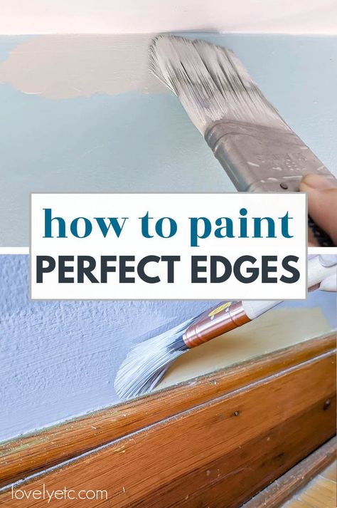 Painting Tips Walls Interiors, Painting Hacks For Walls, Painting Trim Tips, Painting Walls Tips, Painting Tips And Tricks, Redone Furniture, House Painting Tips, Paint Room, Paint Like A Pro