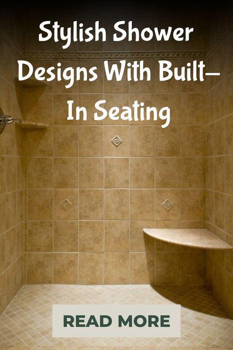 These showers not only enhance the illusion of spaciousness and brightness in smaller areas, but they also provide the perfect opportunity to indulge in relaxation. Imagine enjoying your shower time while seated on a stylish built-in or portable shower seat. With easy access and no barriers, walk-in showers offer convenience alongside elegance. Discover the beauty and comfort of this modern shower design for an elevated bathing experience. Shower Bench Built In, Built In Shower Seat, Shower With Seat, Marble Shower Walls, Modern Shower Design, Glass Shower Wall, Walk In Showers, Master Bath Shower, Glamour Home