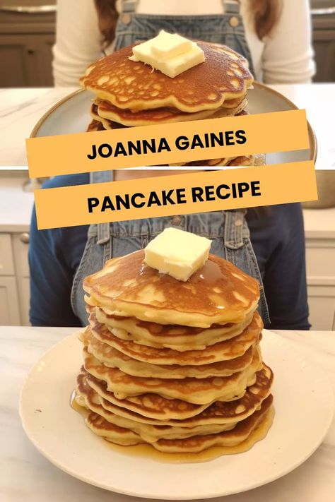 Experience breakfast bliss with Joanna Gaines' Pancake Recipe. Elevate your mornings with the perfect blend of simplicity and homely goodness. Hungarian Pancakes, Oven Pancake Recipe, Oven Pancake, Oven Pancakes, Fluffy Pancake Recipe, Food Network Chefs, Famous Chef, Fluffy Pancakes, Joanna Gaines