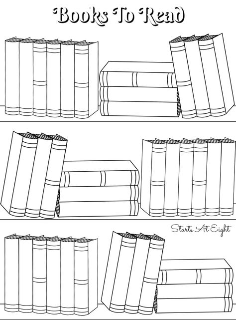 FREE Printable Books To Read (Bullet Journal) ) Log. Planner insert sheet. 8.5x11 US Letter paper size. JPG. Journal Printouts, Bullet Journal Log, Reading Log Printable, To Do Planner, Bullet Journal Printables, Book To Read, Reading Logs, Book Log, 카드 디자인