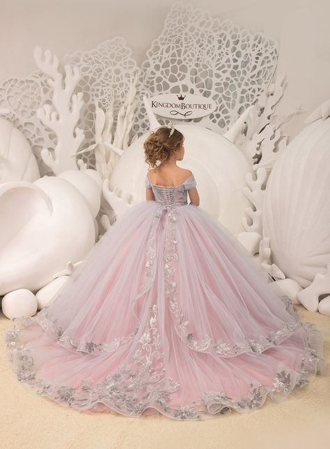 Pinterest Dress, Silver Flower Girl Dress, Purple Flower Girl Dress, Girls Ball Gown, Wedding Party Bridesmaid, Pink Flower Girl Dresses, Princess Flower Girl Dresses, Princess Flower, Tulle Flower Girl