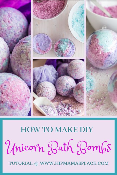 Savon Diy, Diy Gifts To Make, Diy Unicorn, Bath Bomb Recipes, Homemade Bath Products, Diy Skincare, Mason Jar Diy, How To Make Diy, Home Made Soap