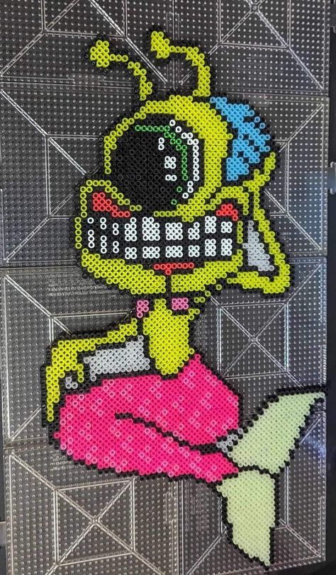 Subtronics Perler Beads, Sullivan King Perler, Subtronics Perler Pattern, Subtronics Perler, Rave Perler, Kandi Kids, Rave Ideas, Rave Kandi, Kandi Inspo