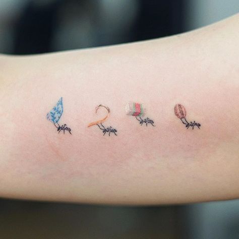 Ants Tattoo, 11 Tattoo, Ant Tattoo, Funky Tattoos, Bug Tattoo, Insect Tattoo, Wild Tattoo, Kawaii Tattoo, Meaningful Tattoo