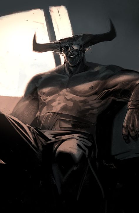 Iron Bull by TheMinttu on DeviantArt Dragon Age Iron Bull, The Iron Bull, Solas Dragon Age, Iron Bull, Dragon Age Characters, Dragon Age 3, Dragon Age Games, Dragon Age Series, Bull Art