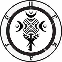 Hecate: Goddess Symbols, Correspondences, Myth & Offerings – Spells8 Hecate Symbol, Greek Goddess Art, Hecate Goddess, Goddess Symbols, Greek Pantheon, Triple Moon Goddess, Triple Goddess, Fortune Telling, Spells Witchcraft