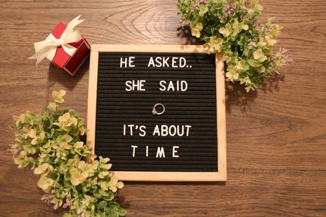 Engagement announcement Engagement Photos Letterboard, Engagement Letter Board, Letter Board Engagement Photos, Letter Board Engagement, Engagement Announcement Letter Board, Letterboard Engagement Announcement, Engagement Letterboard Ideas, Engagement Announcement Ideas Funny, Creative Ways To Announce Engagement