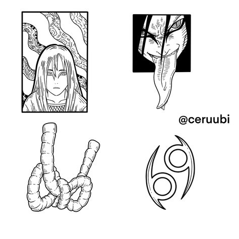 Tsunade Tattoo Design, Orochimaru Tattoo Ideas, Naruto Flash Tattoo, Orochimaru Tattoo, Naruto Tattoo Ideas, Tongue Tattoo, Sagittarius Wallpaper, Tattoo Ideas Minimalist, Halo Tattoo